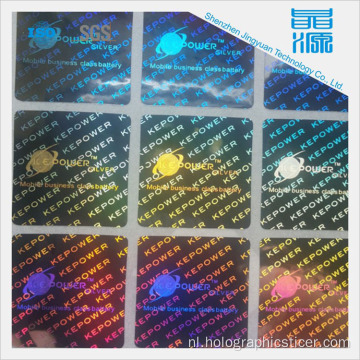 Holografische Stickers van 3D Aangepast